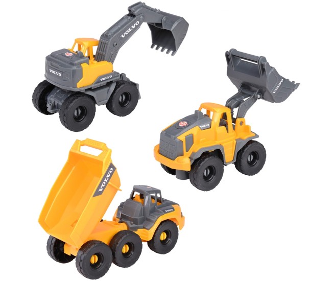 Set Dickie Toys Construction Set cu 3 vehicule 16 cm Set Dickie Toys Construction Set cu 3 vehicule 16 cm