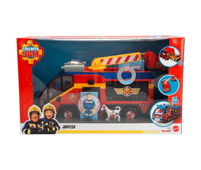 Masina de pompieri Simba Fireman Sam Jupiter cu lumini, sunete si figurine