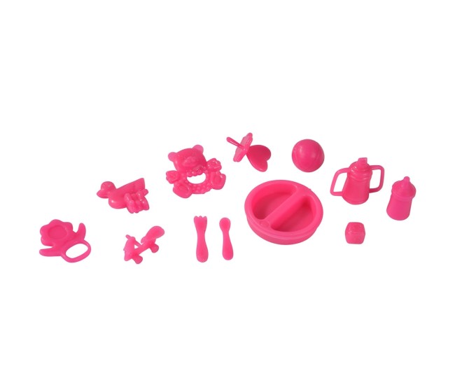 Papusa Simba Steffi Love Baby Walk 29 cm mov cu carucior si accesorii