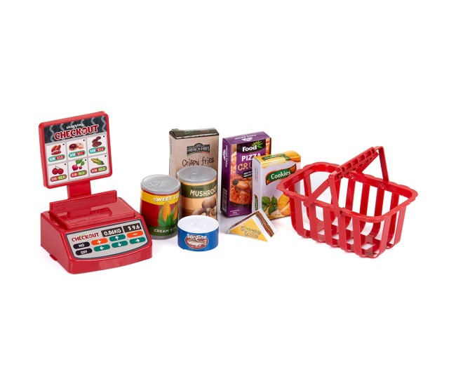 Set jucarie Chipolino Supermarket 87 cm cu lumini, sunete si 81 accesorii