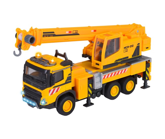 Camion cu macara Majorette Volvo Truck Crane cu lumini si sunete Camion cu macara Majorette Volvo Truck Crane cu lumini si sunete