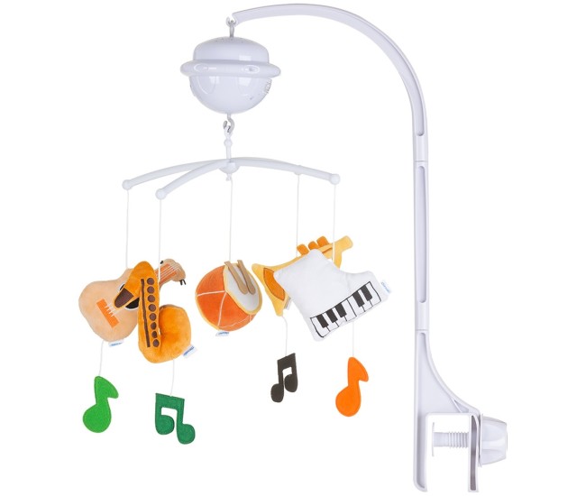 Carusel muzical pentru patut cu proiector Chipolino Music