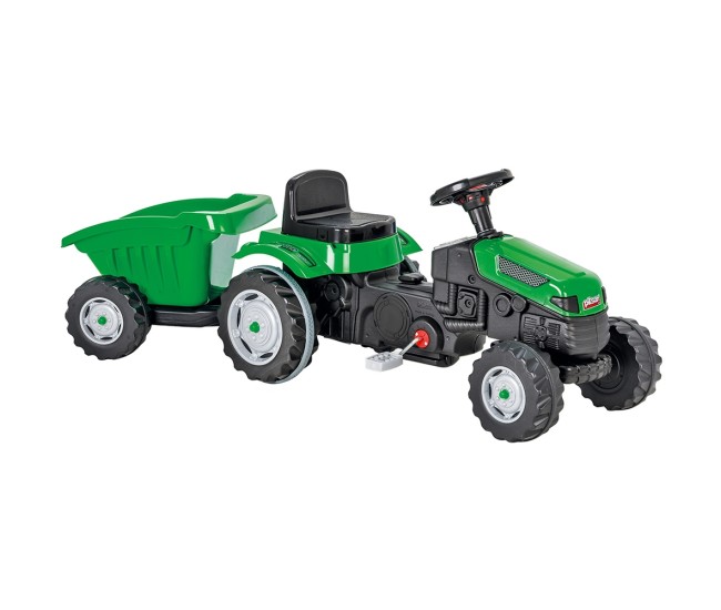 Tractor cu pedale si remorca Pilsan Active with Trailer 07-316 green