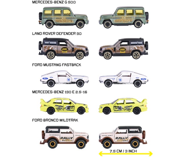 Set Majorette CastHeads cu 5 masinute Set Majorette CastHeads cu 5 masinute