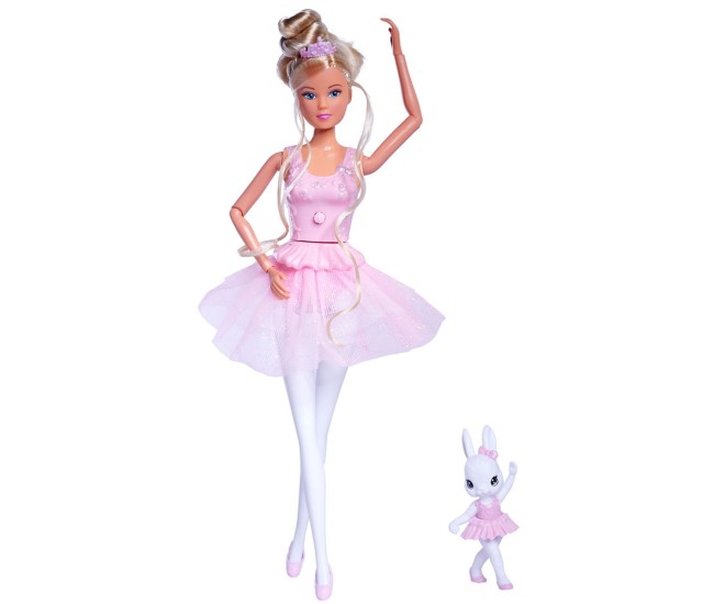 Papusa Simba Steffi Love Dancing Ballerinas 29 cm cu figurina