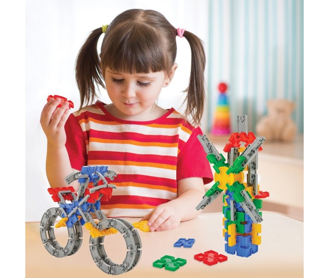 Set constructie Pilsan Building Blocks 320 piese in cutie Set constructie Pilsan Building Blocks 320 piese in cutie