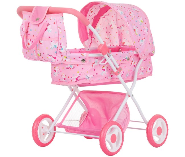 Carucior pentru papusi Chipolino Dora unicorn