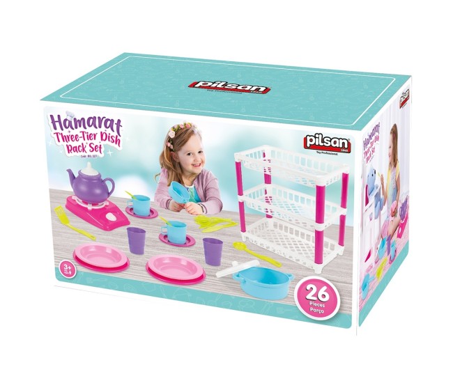 Set de servit ceaiul Pilsan Hamarat Three-Tier Dish Rack Set de servit ceaiul Pilsan Hamarat Three-Tier Dish Rack