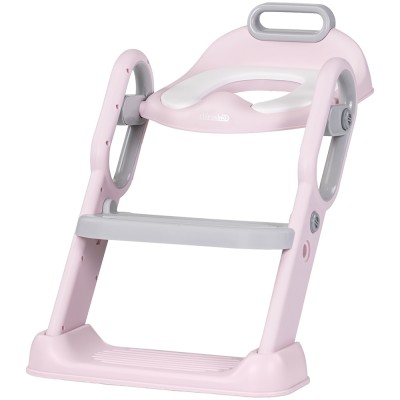 Reductor toaleta cu scara Chipolino Flippy pink