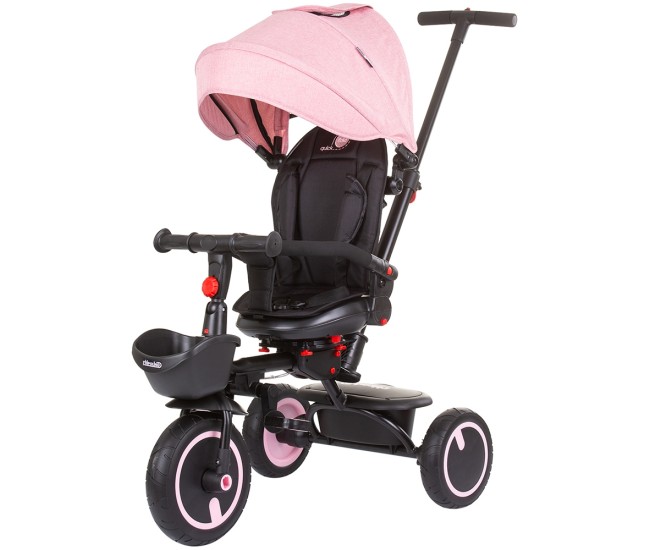 Tricicleta pliabila Chipolino Quick Fold cu sezut reversibil rose water