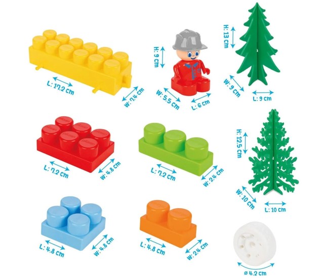 Set constructie Pilsan Master Blocks 194 piese