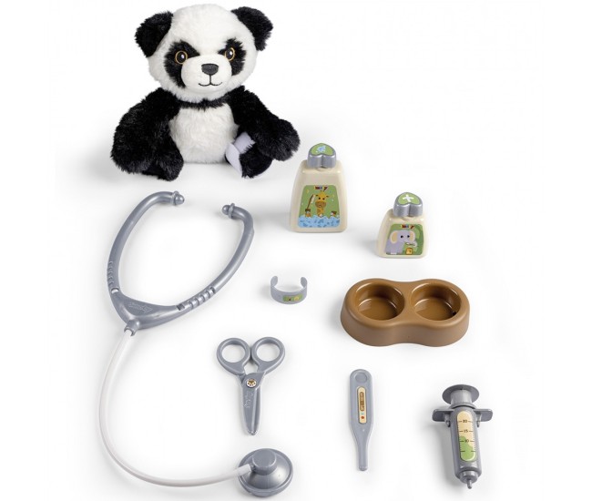 Jucarie Smoby Animal Care Trolley cu 10 accesorii