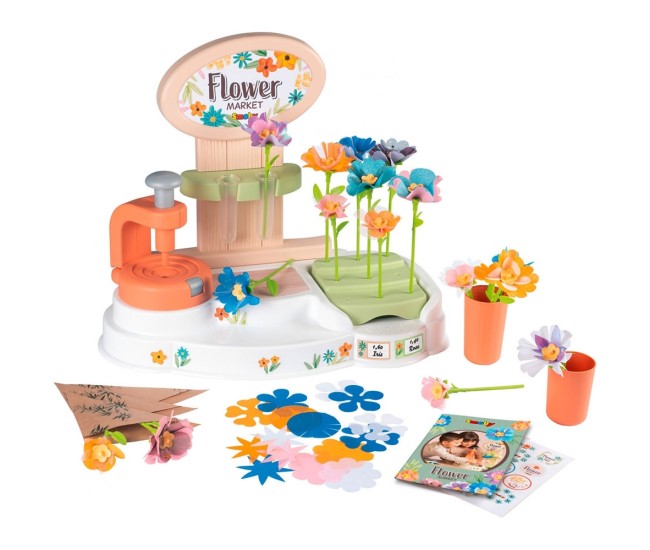 Florarie pentru copii Smoby Flower Market cu accesorii Florarie pentru copii Smoby Flower Market cu accesorii