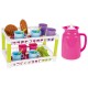 Set de servit ceaiul Pilsan Hamarat Two-Tier Tea pink