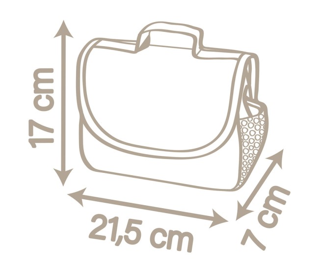 Gentuta de infasat pentru papusa Smoby Baby Nurse Changing Bag crem cu accesorii