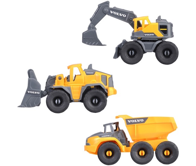 Set Dickie Toys Construction Set cu 3 vehicule 16 cm Set Dickie Toys Construction Set cu 3 vehicule 16 cm