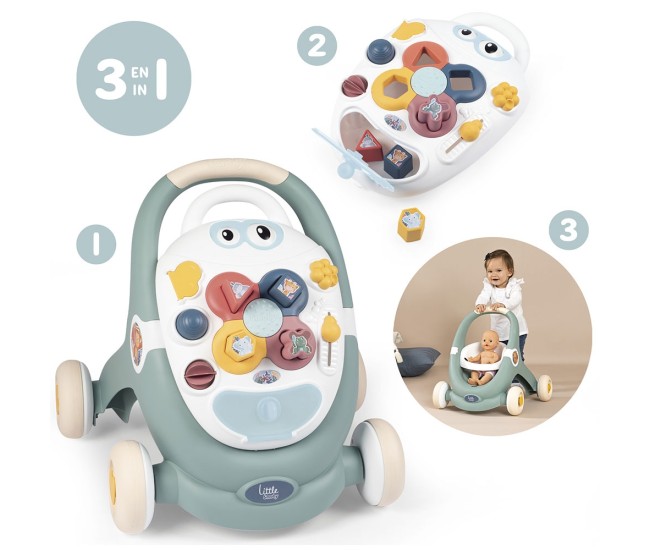 Premergator Smoby Trotty Walker 3 in 1 verde