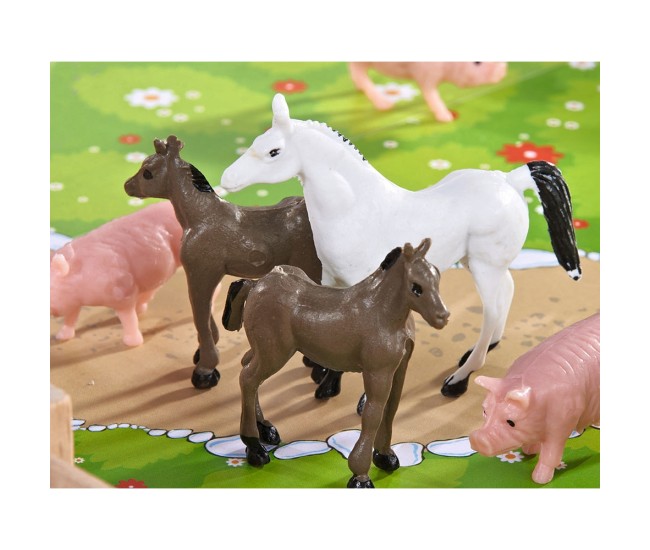 Ferma din lemn Eichhorn 39x36x14 cm cu accesorii Ferma din lemn Eichhorn 39x36x14 cm cu accesorii