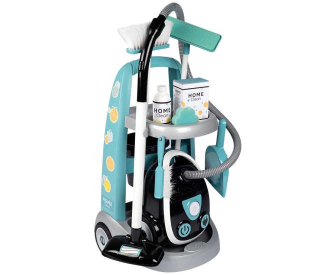Jucarie Smoby Set curatenie cu troller si aspirator electronic negru Jucarie Smoby Set curatenie cu troller si aspirator electronic negru
