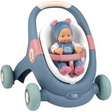 Carucior pentru papusi Smoby Baby Walker 3 in 1 cu papusa Carucior pentru papusi Smoby Baby Walker 3 in 1 cu papusa