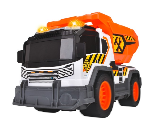 Camion de constructie Dickie Toys Dump Truck 30 cm cu lumini si sunete Camion de constructie Dickie Toys Dump Truck 30 cm cu lumini si sunete