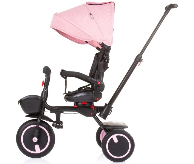 Tricicleta pliabila Chipolino Quick Fold cu sezut reversibil rose water