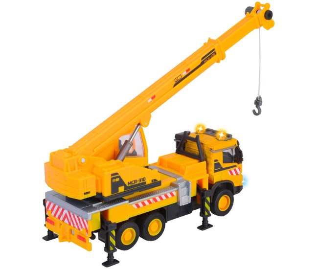 Camion cu macara Majorette Volvo Truck Crane cu lumini si sunete Camion cu macara Majorette Volvo Truck Crane cu lumini si sunete