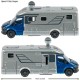 Masinuta Majorette Hymer B-Class Camper cu lumini si sunete Masinuta Majorette Hymer B-Class Camper cu lumini si sunete