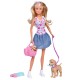 Papusa Simba Steffi Love Puppy Walk 29 cm cu 2 figurine si accesorii Papusa Simba Steffi Love Puppy Walk 29 cm cu 2 figurine si accesorii