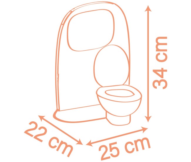 Jucarie Smoby Baby Nurse Toilets cu 2 accesorii Jucarie Smoby Baby Nurse Toilets cu 2 accesorii