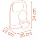 Jucarie Smoby Baby Nurse Toilets cu 2 accesorii Jucarie Smoby Baby Nurse Toilets cu 2 accesorii
