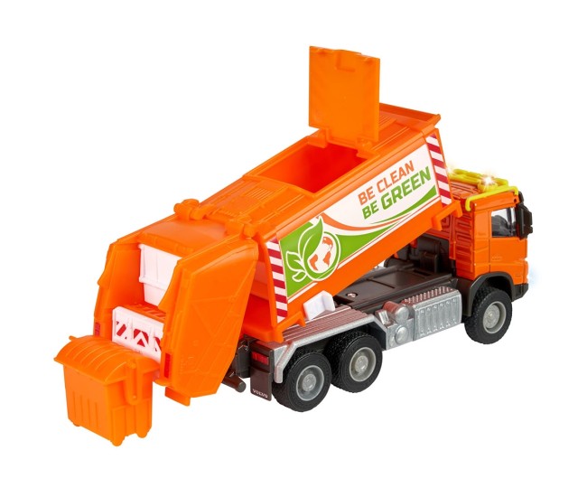 Masina de gunoi Majorette Volvo Garbge Collector cu tomberon Masina de gunoi Majorette Volvo Garbge Collector cu tomberon