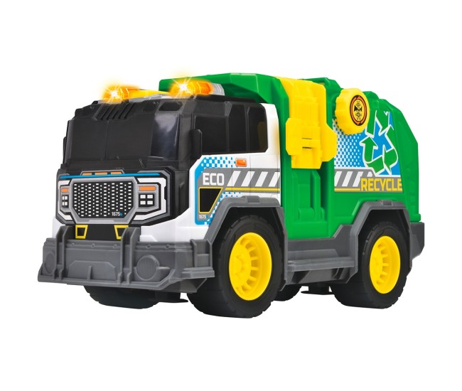 Masina de gunoi Dickie Toys Recycle Truck 30 cm cu lumini si sunete Masina de gunoi Dickie Toys Recycle Truck 30 cm cu lumini si sunete