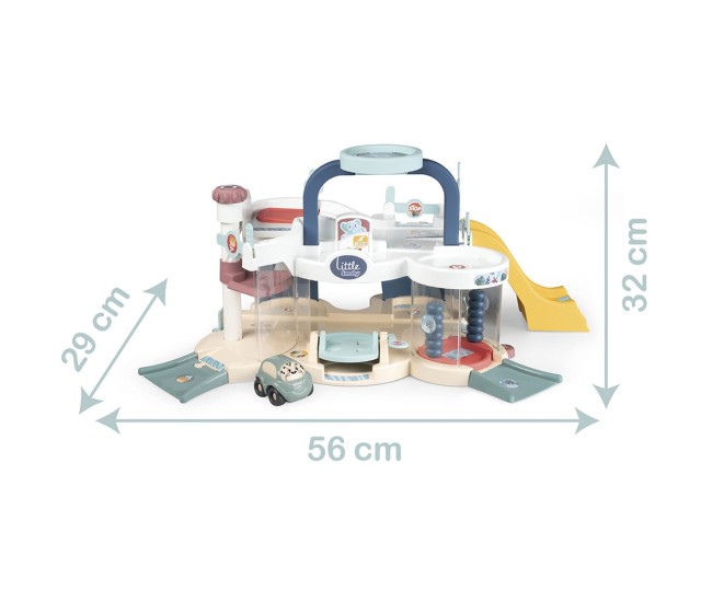 Pista de masini Smoby First Garage cu masinuta