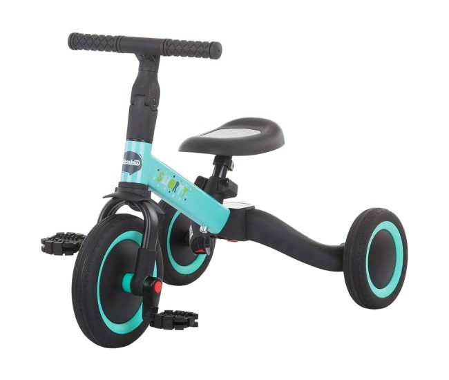 Tricicleta si bicicleta Chipolino Smarty 2 in 1 mint