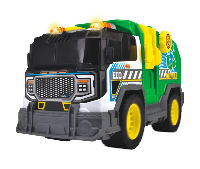 Masina de gunoi Dickie Toys Recycle Truck 30 cm cu lumini si sunete Masina de gunoi Dickie Toys Recycle Truck 30 cm cu lumini si sunete