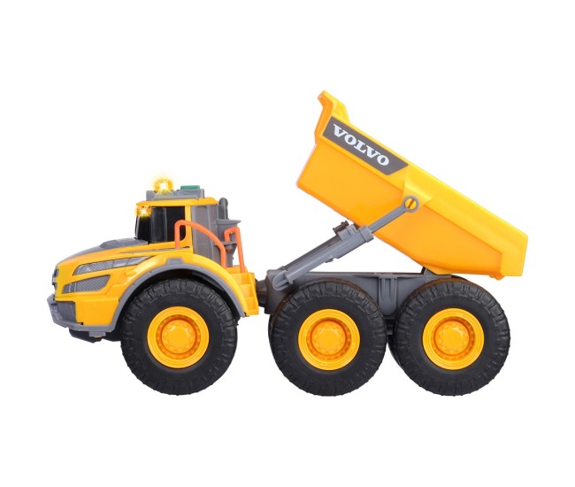 Camion basculant Dickie Toys Volvo Articulated Hauler 23 cm cu lumini si sunete Camion basculant Dickie Toys Volvo Articulated Hauler 23 cm cu lumini si sunete