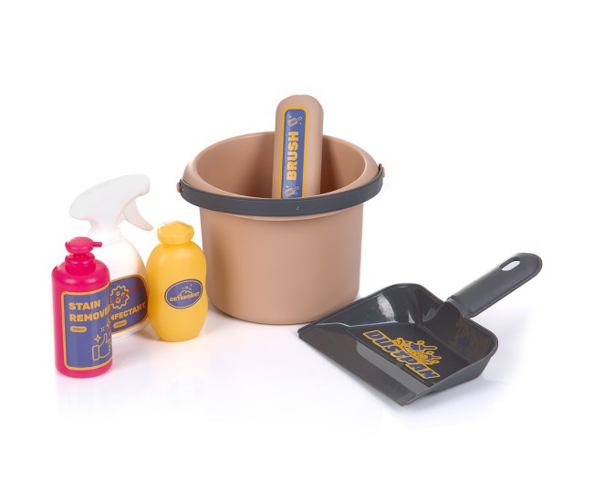 Set jucarie Chipolino Cleaning Cart cu 35 accesorii