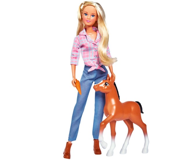 Papusa Simba Steffi Love Little Horse 29 cm cu figurina si accesorii Papusa Simba Steffi Love Little Horse 29 cm cu figurina si accesorii