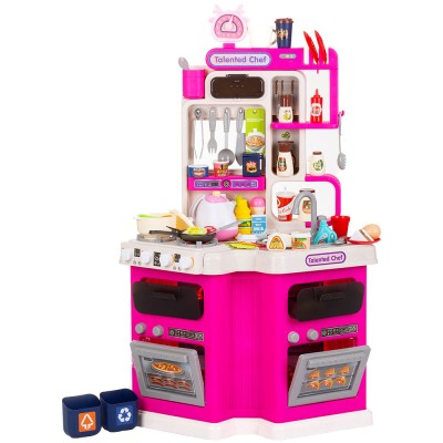 Set jucarie Chipolino Kitchen 93 cm cu sistem de curgere apa, lumini, sunete si 113 accesorii Set jucarie Chipolino Kitchen 93 cm cu sistem de curgere apa, lumini, sunete si 113 accesorii