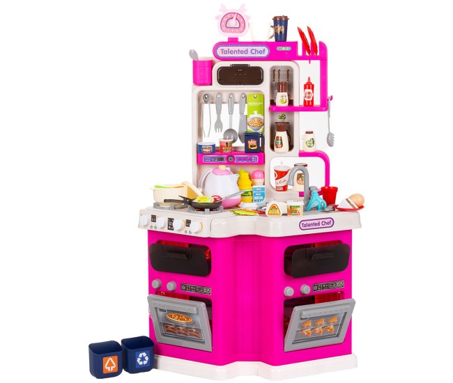 Set jucarie Chipolino Kitchen 93 cm cu sistem de curgere apa, lumini, sunete si 113 accesorii Set jucarie Chipolino Kitchen 93 cm cu sistem de curgere apa, lumini, sunete si 113 accesorii