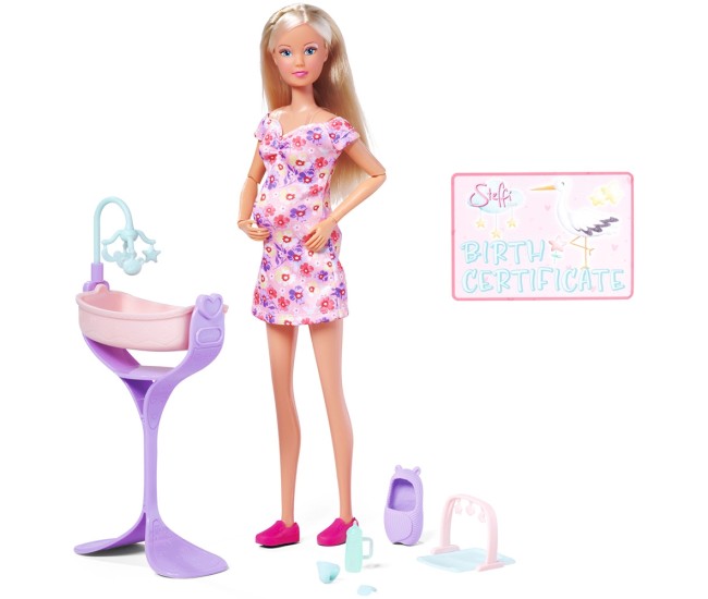 Papusa Simba Steffi Love Hello Baby 29 cm cu accesorii Papusa Simba Steffi Love Hello Baby 29 cm cu accesorii