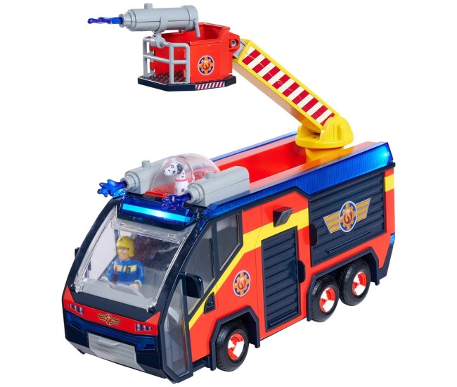 Masina de pompieri Simba Fireman Sam Jupiter cu lumini, sunete si figurine
