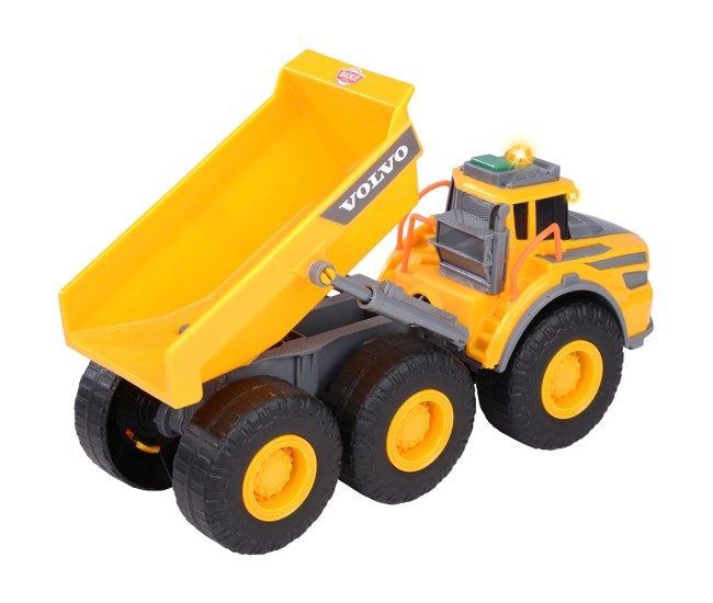 Camion basculant Dickie Toys Volvo Articulated Hauler 23 cm cu lumini si sunete Camion basculant Dickie Toys Volvo Articulated Hauler 23 cm cu lumini si sunete