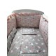 Lenjerie Dancing Bunny Gray-Pink 4+1 piese 120x60 cm Lenjerie Dancing Bunny Gray-Pink 4+1 piese 120x60 cm