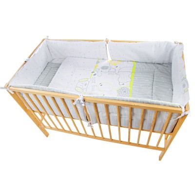 Lenjerie MyKids My Zoo Verde 4+1 Piese 120x60 cm
