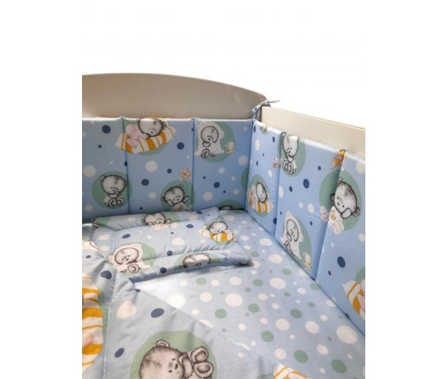 Lenjerie Micul Ursulet 4+1 piese 120x60cm Lenjerie Micul Ursulet 4+1 piese 120x60cm