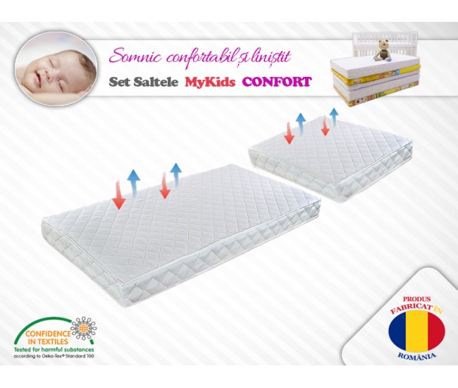 Set saltele MyKids Cocos Confort II 120x80x10 (cm) + 50x80x10 (cm)