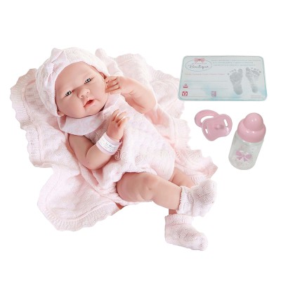 Bebelus nou nascut fetita cu trusou roz Bebelus nou nascut fetita cu trusou roz