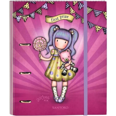 Caiet mecanic A4 cu elastic si separatoare Gorjuss - First Prize Caiet mecanic A4 cu elastic si separatoare Gorjuss - First Prize